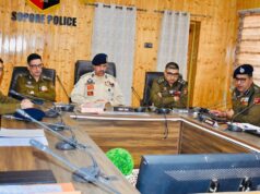 DGP J&K Nalin Prabhat, SDG Coordination S J M Geelani Visit Sopore, Review Security Preparedness