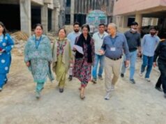 Akriti Sagar Inspects Critical Care Block Site at Chest Disease Hospital