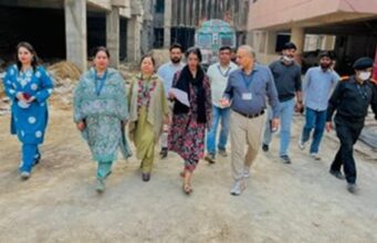 Akriti Sagar Inspects Critical Care Block Site at Chest Disease Hospital