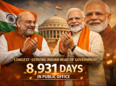 Amit Shah Hails PM Modi as India’s Longest-Serving Head of Government
