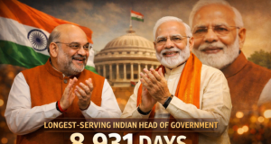 Amit Shah Hails PM Modi as India’s Longest-Serving Head of Government