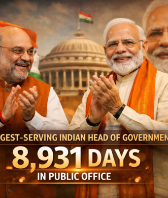 Amit Shah Hails PM Modi as India’s Longest-Serving Head of Government