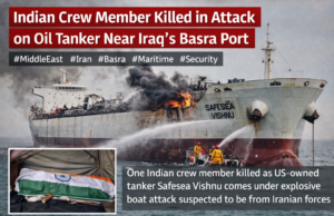 Indian Crew Member Killed in Attack on Oil Tanker Near Iraq’s Basra Port