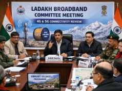 Ladakh Chief Secretary Reviews Broadband Projects, Pushes for Faster 4G and 5G Connectivity