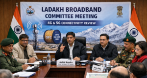 Ladakh Chief Secretary Reviews Broadband Projects, Pushes for Faster 4G and 5G Connectivity