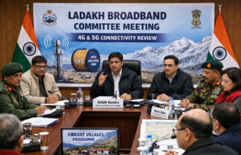 Ladakh Chief Secretary Reviews Broadband Projects, Pushes for Faster 4G and 5G Connectivity