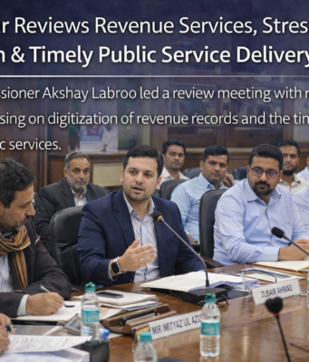 DC Srinagar Reviews Revenue Services, Stresses Digitization of Records and Timely Public Service Delivery