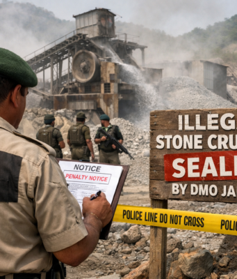 DMO Jammu Cracks Down on Illegal Stone Crushers in Gharota