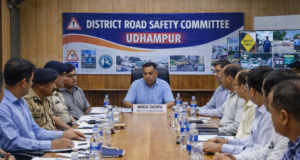 DC Udhampur Reviews Road Safety Measures, Calls for Strong Action on Black Spots and Traffic Violations
