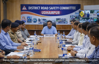 DC Udhampur Reviews Road Safety Measures, Calls for Strong Action on Black Spots and Traffic Violations