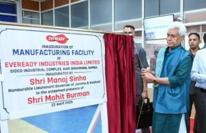 LG Manoj Sinha Inaugurates Eveready’s ₹200 Crore Industrial Unit in Samba