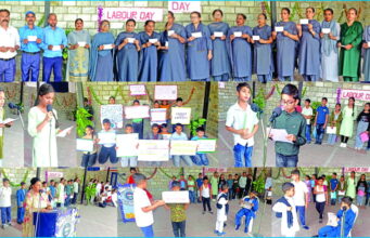 Labour Day Celebrated at JK Public School Panjtirthi, Students Highlight Dignity of Work