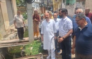 Jammu East MLA Yudhvir Sethi Inspects Development Works in Goyal Lane, Lajpat Nagar and Lakhdatta Bazaar