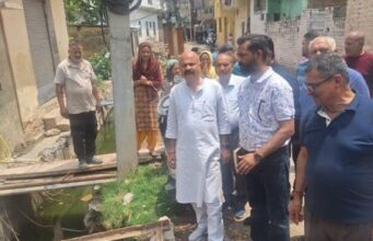 Jammu East MLA Yudhvir Sethi Inspects Development Works in Goyal Lane, Lajpat Nagar and Lakhdatta Bazaar