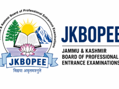 447 Candidates Appear for J&K BOPEE M.Sc. Nursing Entrance Test 2026 in Jammu and Srinagar